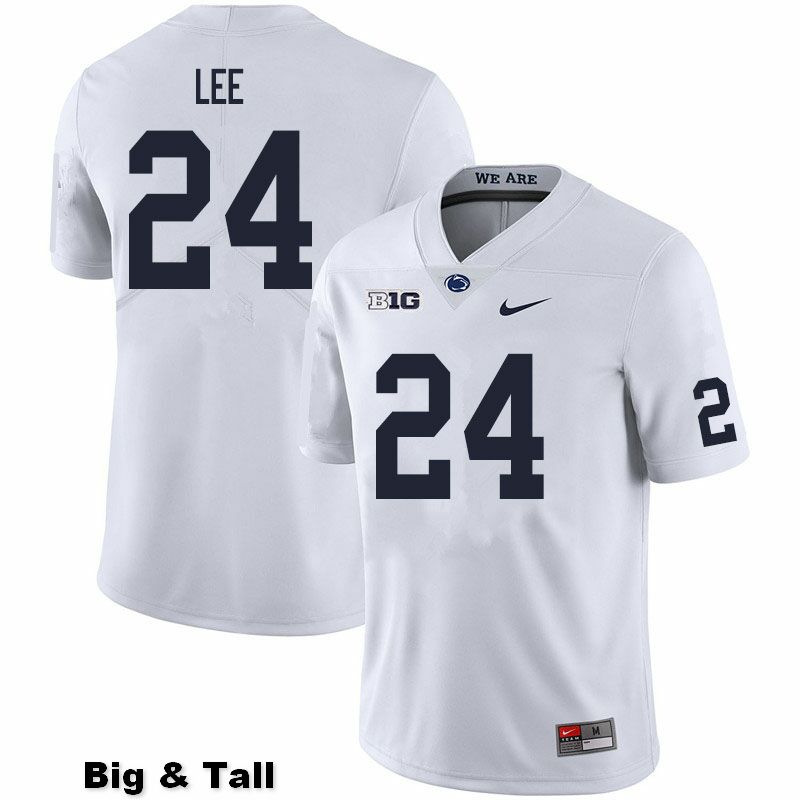 NCAA Nike Men's Penn State Nittany Lions Keyvone Lee #24 College Football Authentic Big & Tall White Stitched Jersey AGW7298KR